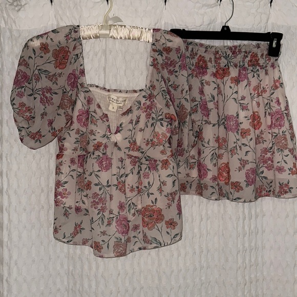 Floral skirt matching set - Picture 2 of 8